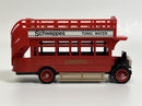 1922 AEC S Type Omnibus Schweppes Tonic Water Matchbox Y23 S1