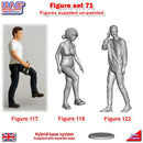 Trackside Unpainted Figures Scenery Display 3 x Figures Set 71 New 1:32 WASP