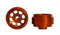 Staffs Slot Cars Classic Orange Alloy Wheels 15.8 x 8.5mm x 2 Staffs 157