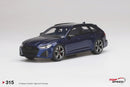 Audi RS6 Avant Carbon Black Navarra Blue Metallic 1:18 Scale TSM TS0315