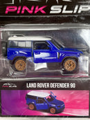 Land Rover Defender 90 Blue 1:64 Scale Pink Slips Jada 213291000