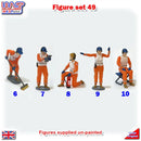 Trackside Unpainted Figures Scenery Display 5 x Marshals Set 49 New 1:32 Scale WASP