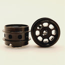 Staffs Slot Cars Classic Alloy Wheels Black Air Rim Deep Dish 15.8 x 10mm x 2 Staffs 169