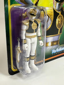 White Ranger Mighty Morphin Power Rangers 3.75 Inch Re Action Super7