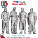 Trackside Unpainted Figures Scenery Display 4 x Young People Standing Set 144 New 1:32 Scale Wasp