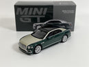 Bentley Flying Spur White Sand Verdant LHD 1:64 Mini GT MGT00867L