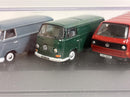 Volkswagen VW Van 5 Piece Set T1 T2 T3 T4 T5 1:76 Scale Oxford 76SET66