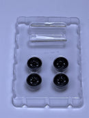 BNDS Custom Wheel Parts Wheel and Tyre Set Gloss Black 1:64 MOT Hobby BC26403BK