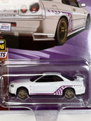 2000 Nissan Skyline GTR BNR34 JVK Toys Exclusive 1:64 Johnny Lightning JLCP7411