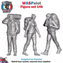 Trackside Unpainted Figures Scenery Display 3 x Hickers Set 146 New 1:32 Scale Wasp