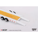 Car Hauler Trailer Type C White 1:64 Scale Mini GT MGTAC21