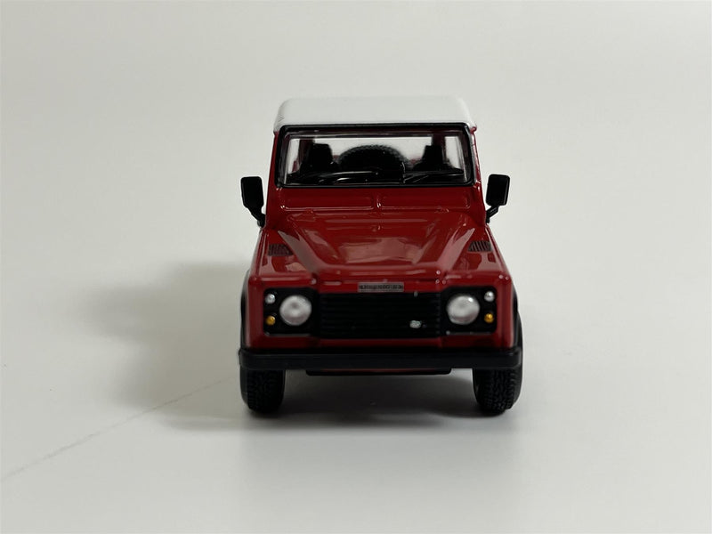 Land Rover Defender 90 Pickup Masai Red RHD 1:64 Scale Mini GT MGT00323R