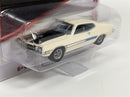 1971 Ford Torino Cobra Wimbledon White 1:64 Johnny Lightning JLMC026B