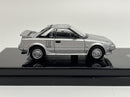 1985 Toyota MR2 MK1 Super Silver Metallic LHD 1:64 Scale Paragon 55363