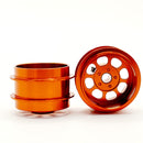 Staffs Slot Cars Classic Alloy Wheels Orange Air Rim Deep Dish 15.8 x 10mm x 2 Staffs 175