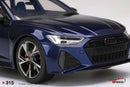 Audi RS6 Avant Carbon Black Navarra Blue Metallic 1:18 Scale TSM TS0315