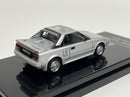 1985 Toyota MR2 MK1 Super Silver Metallic LHD 1:64 Scale Paragon 55363