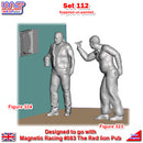 Trackside Unpainted Figure Scenery Display Set 112 Dart Figures x 2 1:32 Wasp