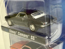 1967 Chevy Camaro SS and 1969 Chevy Camaro SS Black Orange 1:64 Johnny Lightning JLPK013B