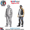 Trackside Unpainted Figures Scenery Display 3 x Bikers Set 147 New 1:32 Scale Wasp