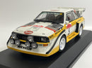 Audi Sport Quattro S1 San Remo 1985 W. Roehrl and Case 60 Pcs 1:18 Autoart