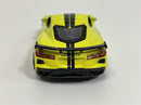2020 Chevrolet Corvette Stingray Coupe Yellow Black Stripes 1:43 Scale Burago 183000