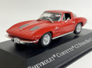 Chevrolet Corvette C2 Sting Ray Coupe 1963 Red 1:43 American Car Collection MAG PP01