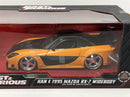 Fast and Furious Han Figure and 1995 Mazda RX-7 Widebody 1:24 Jada 253205002