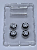 BNDS Custom Wheel Parts Wheel and Tyre Set White 1:64 MOT Hobby BC26403SWH