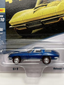 1967 Chevy Corvette 427 Marina Blue Poly 1:64 Scale Johnny Lightning JLMC029A