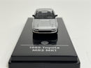 1985 Toyota MR2 MK1 Super Silver Metallic LHD 1:64 Scale Paragon 55363