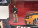 Fast and Furious Han Figure and 1995 Mazda RX-7 Widebody 1:24 Jada 253205002