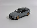 BMW M3 Competition Touring Brooklin Grey LHD 1:64 Scale Mini GT MGT00864L