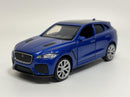 Jaguar F Pace Pull Back & Go Blue LHD 1:36 Scale Tayumo 36100028
