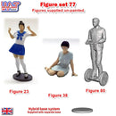 Trackside Unpainted Figures Scenery Display 3 x Figures Set 77 New 1:32 WASP