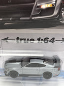 2021 Shelby GT 500 Carbon Fiber Track Pack Iconic Silver 1:64 Autoworld AW64382B