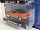 1967 Chevy Camaro SS and 1969 Chevy Camaro SS Black Orange 1:64 Johnny Lightning JLPK013B