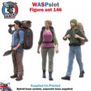 Trackside Unpainted Figures Scenery Display 3 x Hickers Set 146 New 1:32 Scale Wasp