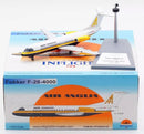 Air Anglia Fokker F-28-4000 Fellowship G-JCWW With Stand 1:200 Scale Inflight200 IFF28AQ1120