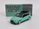 BMW M3 M Performance Touring Mint Green LHD 1:64 Mini GT MGT00897L