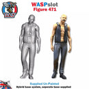 Trackside Unpainted Figures Scenery Display 3 x Bikers Set 147 New 1:32 Scale Wasp