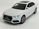 Audi A4 White LHD Light and Sound 1:32 Scale Tayumo 32140011
