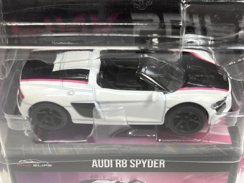 Audi R8 Spyder White 1:64 Scale Pink Slips Jada 213291000