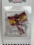 Carlos Saintz With Flag Diecast Figure 1:43 Scale Cartrix CT071