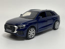Audi Q8 Pull Back & Go Blue LHD 1:36 Scale Tayumo 36140216