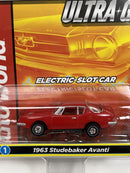 1963 Studebaker Avanti Red Thunderjet Ultra G HO Slot Car Auto World SC367-1