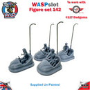 Trackside Unpainted Figures Scenery Display 4 x Bumper Cars Set 142 New 1:32 Scale Wasp