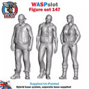 Trackside Unpainted Figures Scenery Display 3 x Bikers Set 147 New 1:32 Scale Wasp