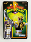 White Ranger Mighty Morphin Power Rangers 3.75 Inch Re Action Super7