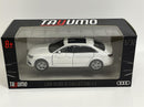 Audi A4 White LHD Light and Sound 1:32 Scale Tayumo 32140011